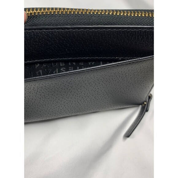 Kate Spade Zip Around Wallet Wellesley Neda Black Pebbled Cow Leather EUC - Picture 11 of 11
